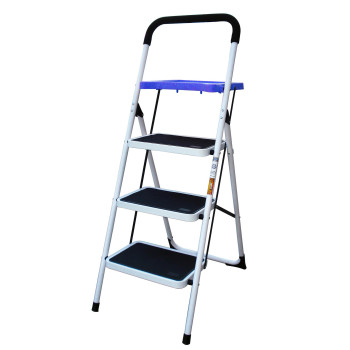 Amerihome Stl3Tbx Three Step Utility Stool With Utility Tray