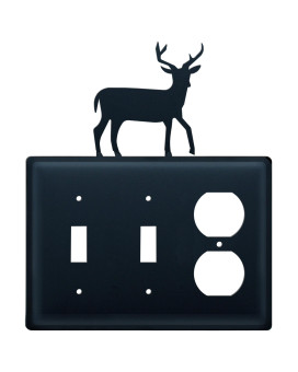 Deer Double Switch Single Outlet Cover