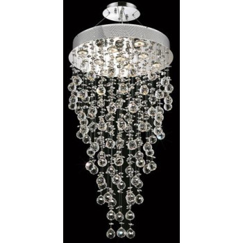 Elegant Lighting 2006D20Crc 20 D X 36 In Galaxy Collection Hanging Fixture Royal Cut Chrome