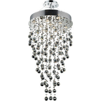 Elegant Lighting 2006D20Crc 20 D X 36 In Galaxy Collection Hanging Fixture Royal Cut Chrome