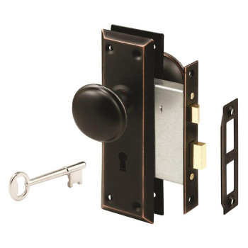 Mortise Lock Set Orbrnz Pack Of 1