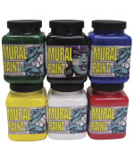 Chroma Mural Paint Assorted Colors Set Of 6 Pints