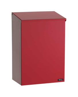 Allux 100 Top Loading Wall Mount Mailbox In Red