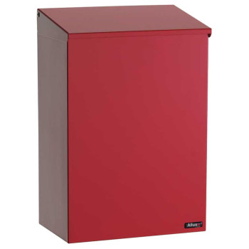 Allux 100 Top Loading Wall Mount Mailbox In Red