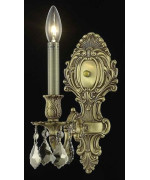 Elegant Lighting 9601W5Fggtrc 5 W X 115 H In Monarch Wall Sconce Royal Cut French Gold