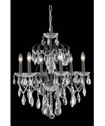 Elegant Lighting 2016D24Dbrc 24 D X 21 In St Francis Collection Hanging Fixture Royal Cut Dark Bronze