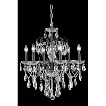 Elegant Lighting 2016D24Dbrc 24 D X 21 In St Francis Collection Hanging Fixture Royal Cut Dark Bronze