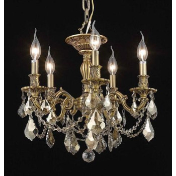 Elegant Lighting 9205F18Fggtrc 18 Dia X 17 H In Rosalia Collection Flush Mount French Gold Finish Royal Cut