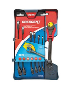 Crescent Cx6Rwm7 Metric Ratcheting Wrench Set 7 Piece Set