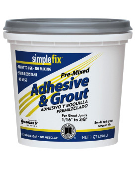 Custom Building Products Simplefix Indoor White Grout 1 Qt