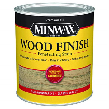 1515048 Stain Minwx Qt Cls Gray Minwax Wood Finish Semitransparent Classic Gray Oilbased Penetrating Wood Stain 1 Qt Pack Of