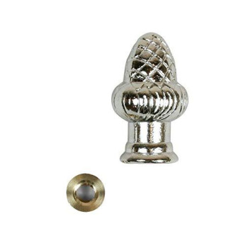 Jandorf Finial Acorn Reducer 18 In Nickel Finish