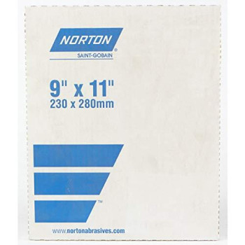 Norton 11 In L X 9 In W 150 Grit Aluminum Oxide Sandpaper 1 Pk