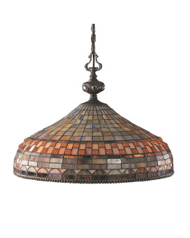 Jewelstone 20 Wide 3Light Chandelier Classic Bronze