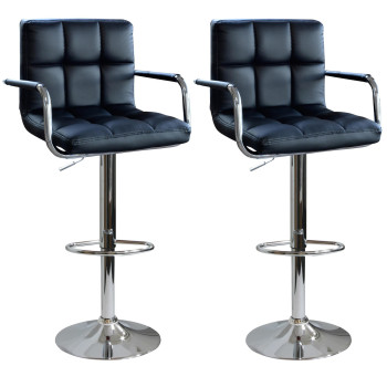 Amerihome Bsarmset Modern Padded Bar Stool 2 Piece