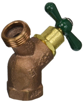 Arrowhead Brass Plumbing 363Lf 34 Female Iron Pipe X 34 Hose Connection No Kink Hose Bibb Integral Vacuum Arrow Breaker