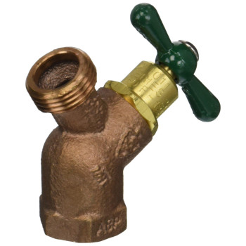 Arrowhead Brass Plumbing 363Lf 34 Female Iron Pipe X 34 Hose Connection No Kink Hose Bibb Integral Vacuum Arrow Breaker