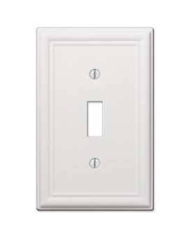 Amerelle 149Tw Chelsea Wallplate 1 Toggle Steel White 1Pack