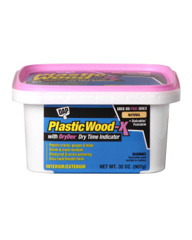 Dap Plastic Woodx With Drydex Wood Filler 32 Oz Natural