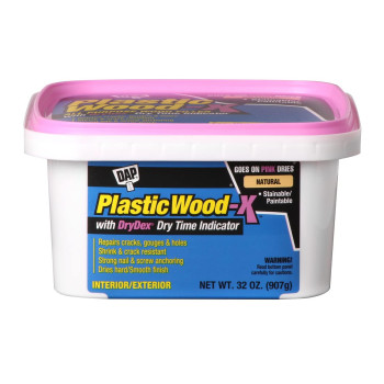 Dap Plastic Woodx With Drydex Wood Filler 32 Oz Natural