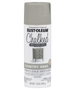 Rustoleum 302593 Series Chalked Ultra Matte Spray Paint 12 Ounce Pack Of 1 Country Gray