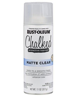 Rustoleum 302599 Chalked Ultra Spray Paint 11 Ounce Pack Of 1 Matte Clear