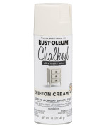 Rustoleum 302596 Chalked Ultra Matte Spray Paint 12 Oz Chiffon Cream