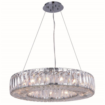 Elegant Lighting 2116D26Crc 511 X 26 In Cuvette 15 Light Chrome Chandelier Royal Cut Crystals