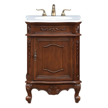 24 Single Bathroom Vanity Set In Coffee