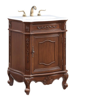 24 Single Bathroom Vanity Set In Coffee