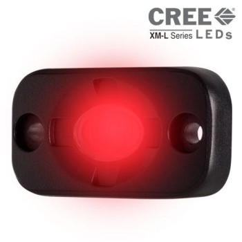 15In X 3In Auxillary Lighting Pod Red