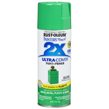 Rustoleum 314751 Painters Touch 2X Ultra Cover 12 Oz Gloss Spring Green