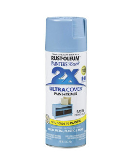 Rustoleum 314752 Painters Touch 2X Ultra Cover Spray Paint 12 Oz Satin French Blue