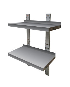 Sportsman Series Stainless Steel Double Wall Mount Shelf