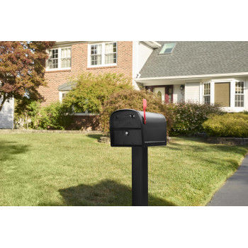 Lockng Oasis Mailbox Blk Pack Of 1