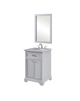 24 In Single Bathroom Vanity Set In Light Grey