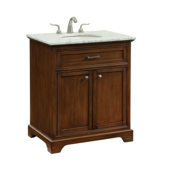 30 In Single Bathroom Vanity Set In Teak