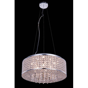 Elegant Lighting V2914D20Crc 6 X 20 In Amelie 8 Light Chrome Pendant Royal Cut Crystals