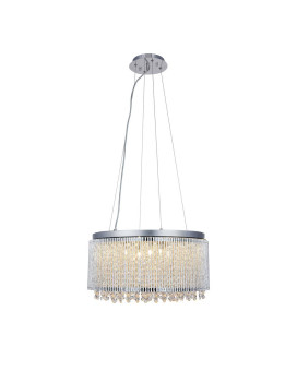 Elegant Lighting V2092D20Crc 12 X 20 In Influx 12 Light Chrome Pendant