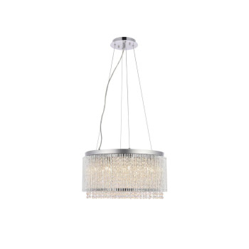 Elegant Lighting V2092D20Crc 12 X 20 In Influx 12 Light Chrome Pendant