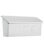 Architectural Mailboxes 2689W10 Wayland Wallmount Mailbox Small White