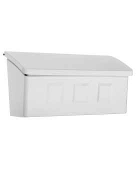 Architectural Mailboxes 2689W10 Wayland Wallmount Mailbox Small White