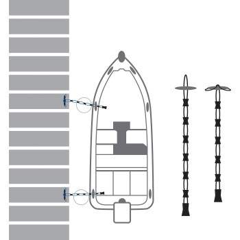 Extreme Max 30062702 Multiloop Docking Bungee