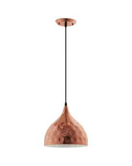 Dimple 11 Bellshaped Rose Gold Pendant Light