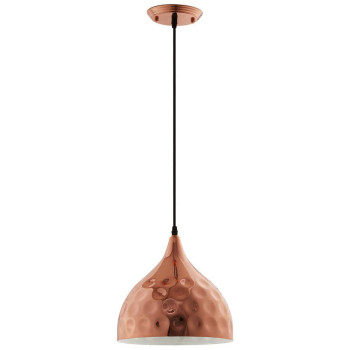 Dimple 11 Bellshaped Rose Gold Pendant Light