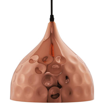 Dimple 11 Bellshaped Rose Gold Pendant Light