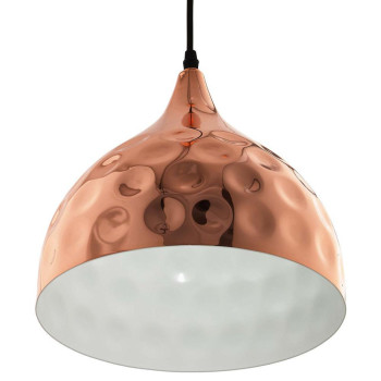 Dimple 11 Bellshaped Rose Gold Pendant Light