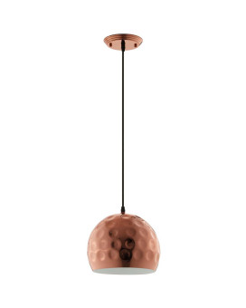 Dimple 10 Halfsphere Rose Gold Pendant Light