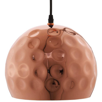 Dimple 10 Halfsphere Rose Gold Pendant Light