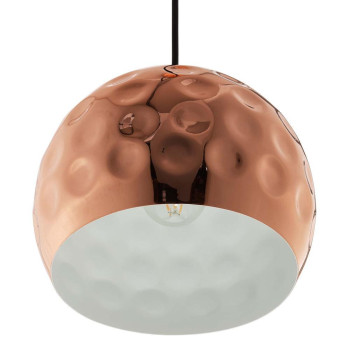 Dimple 10 Halfsphere Rose Gold Pendant Light